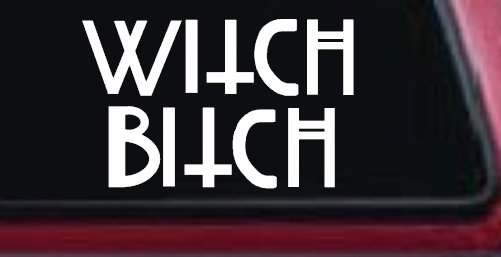 Witch Bitch Funny Car or Truck Window Decal Sticker