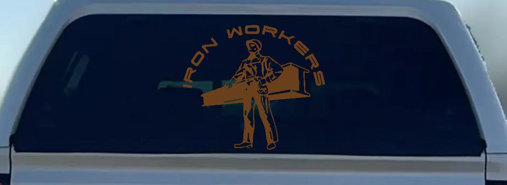 Iron Workers Union Car or Truck Window Decal Sticker
