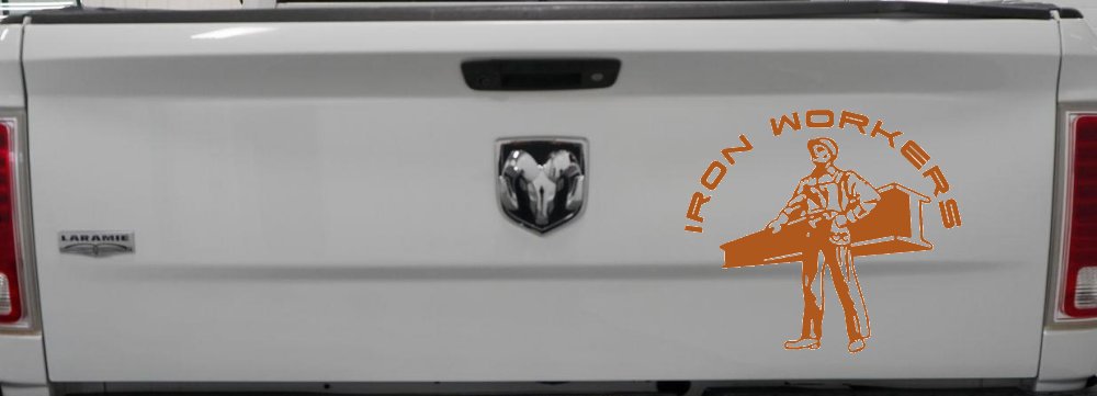 Iron Workers Union Car or Truck Window Decal Sticker