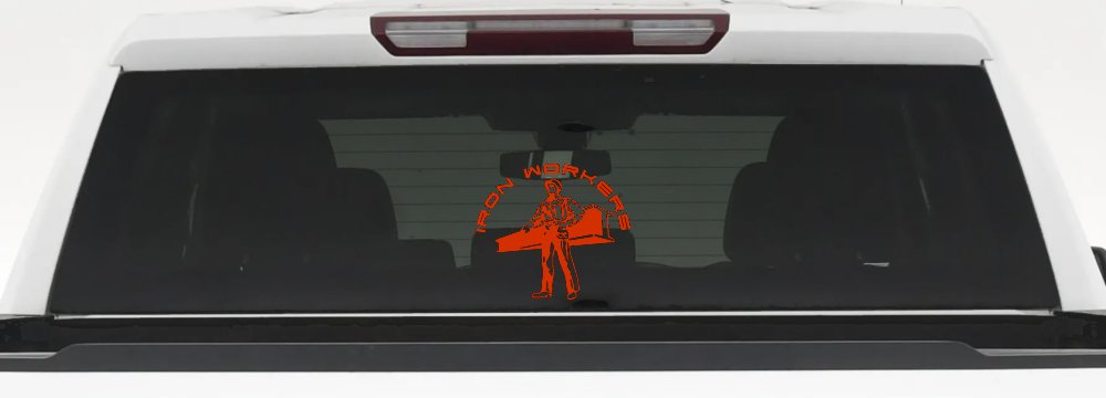 Iron Workers Union Car or Truck Window Decal Sticker