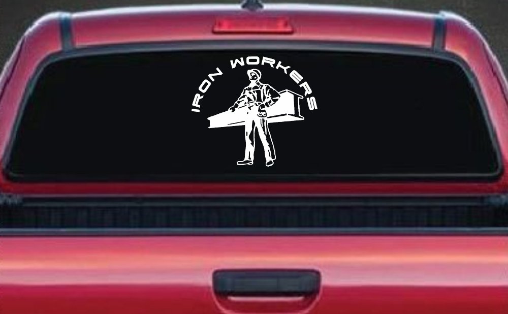 Iron Workers Union Car or Truck Window Decal Sticker