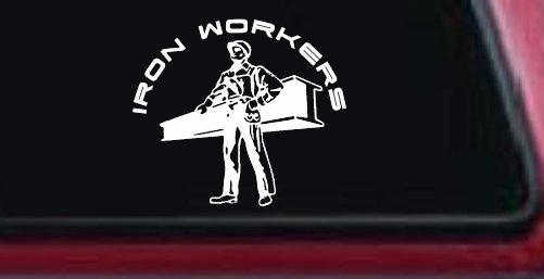 Iron Workers Union Car or Truck Window Decal Sticker