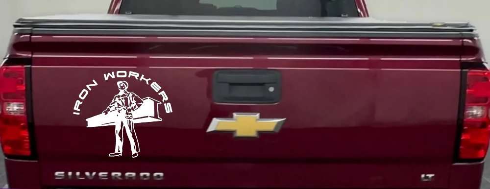 Iron Workers Union Car or Truck Window Decal Sticker