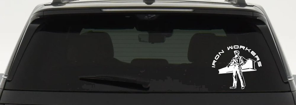 Iron Workers Union Car or Truck Window Decal Sticker
