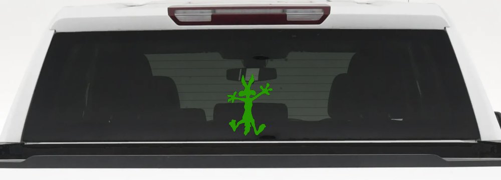 Wile E Coyote Splat For Dents Car or Truck Window Decal Sticker