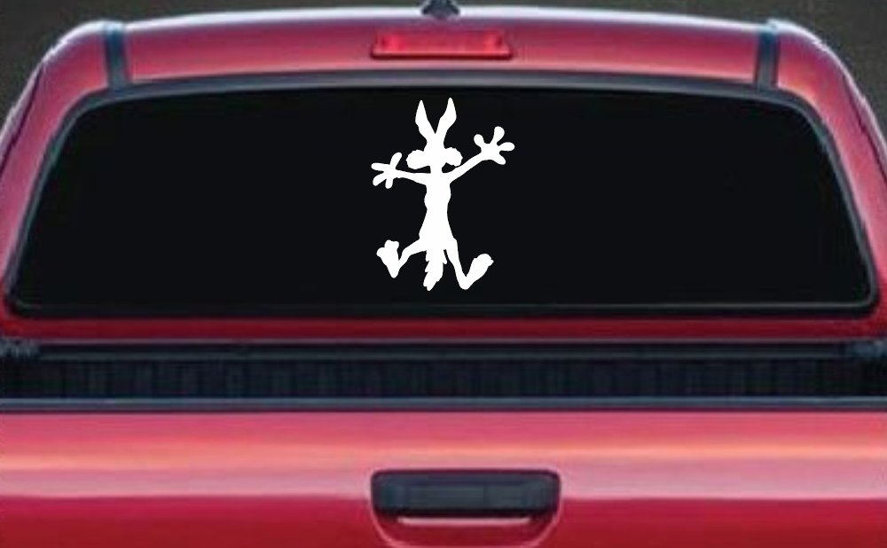 Wile E Coyote Splat For Dents Car or Truck Window Decal Sticker