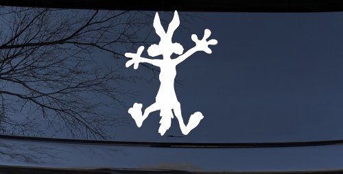Wile E Coyote Splat For Dents Car or Truck Window Decal Sticker