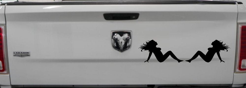Thick Thicc Mud Flap Women Girls Car or Truck Window Decal Sticker