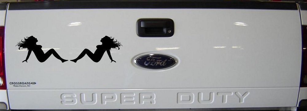 Thick Thicc Mud Flap Women Girls Car or Truck Window Decal Sticker