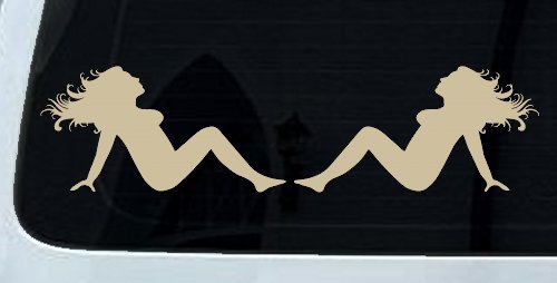 Thick Thicc Mud Flap Women Girls Car or Truck Window Decal Sticker
