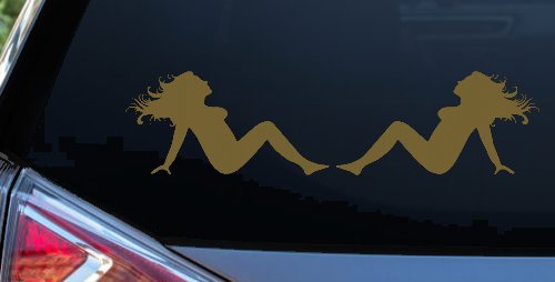Thick Thicc Mud Flap Women Girls Car or Truck Window Decal Sticker