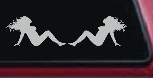 Thick Thicc Mud Flap Women Girls Car or Truck Window Decal Sticker