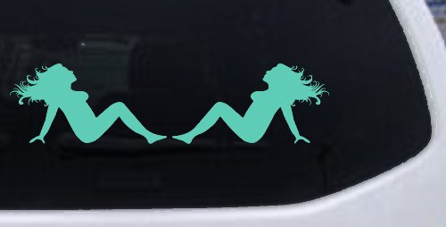 Thick Thicc Mud Flap Women Girls Car or Truck Window Decal Sticker