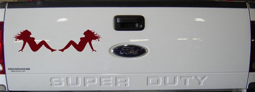 Thick Thicc Mud Flap Women Girls Car or Truck Window Decal Sticker