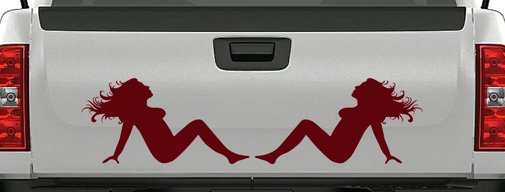 Thick Thicc Mud Flap Women Girls Car or Truck Window Decal Sticker