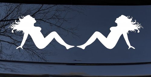Thick Thicc Mud Flap Women Girls Car or Truck Window Decal Sticker