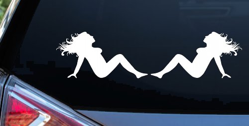 Thick Thicc Mud Flap Women Girls Car or Truck Window Decal Sticker