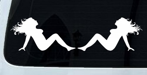 Thick Thicc Mud Flap Women Girls Car or Truck Window Decal Sticker