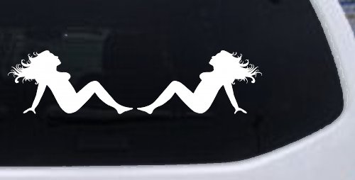 Thick Thicc Mud Flap Women Girls Car or Truck Window Decal Sticker