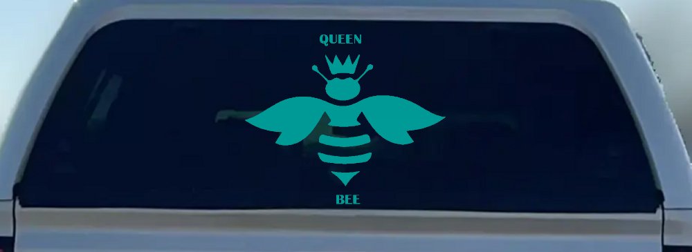 Queen Bee Homey Bee Car or Truck Window Decal Sticker