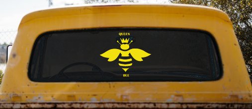 Queen Bee Homey Bee Car or Truck Window Decal Sticker