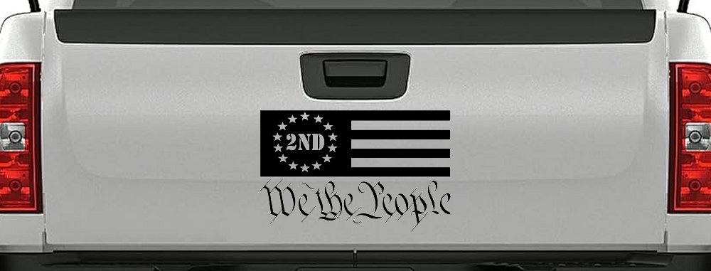 American Flag 2nd Amendment We The People Patriotic Car or Truck Window Decal Sticker