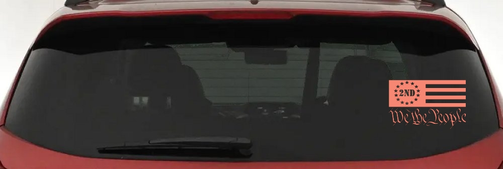 American Flag 2nd Amendment We The People Patriotic Car or Truck Window Decal Sticker