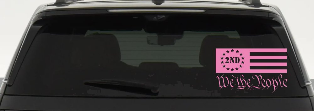 American Flag 2nd Amendment We The People Patriotic Car or Truck Window Decal Sticker