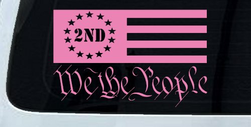 American Flag 2nd Amendment We The People Patriotic Car or Truck Window Decal Sticker