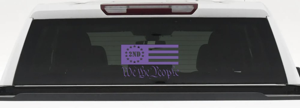 American Flag 2nd Amendment We The People Patriotic Car or Truck Window Decal Sticker