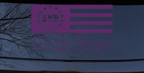 American Flag 2nd Amendment We The People Patriotic Car or Truck Window Decal Sticker