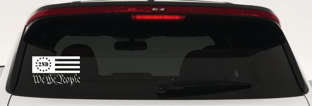 American Flag 2nd Amendment We The People Patriotic Car or Truck Window Decal Sticker