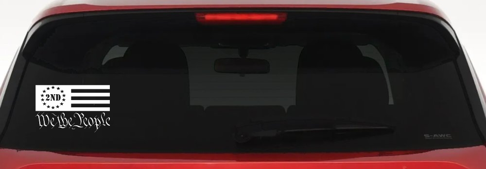 American Flag 2nd Amendment We The People Patriotic Car or Truck Window Decal Sticker
