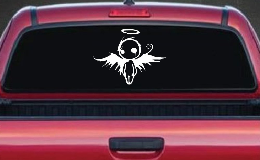 Fallen Angel Gothic Halloween Car or Truck Window Decal Sticker