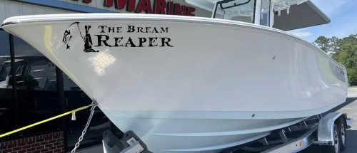 The Bream Reaper Bone Bream Grim Reaper Funny Fishing Car or Truck Window Decal Sticker