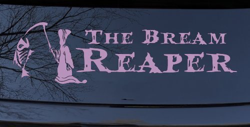 The Bream Reaper Bone Bream Grim Reaper Funny Fishing Car or Truck Window Decal Sticker