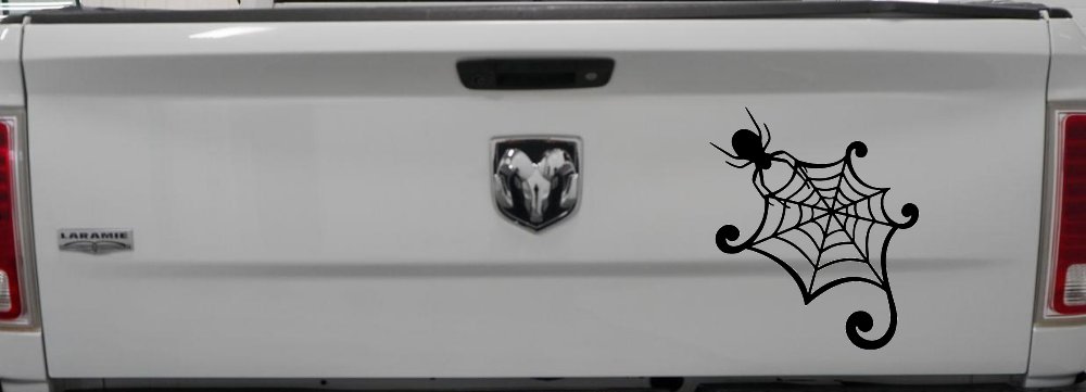 Spider in Web Car or Truck Window Decal Sticker