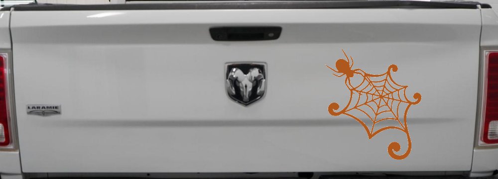 Spider in Web Car or Truck Window Decal Sticker