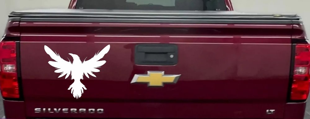 Raven Crow Car or Truck Window Decal Sticker (White)