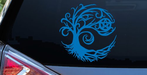 Wicca Wiccan Witch Witching Tree Gothic Halloween Car or Truck Window Decal Sticker