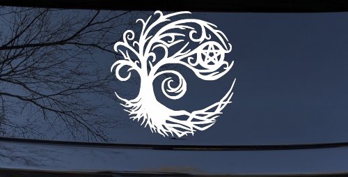 Wicca Wiccan Witch Witching Tree Gothic Halloween Car or Truck Window Decal Sticker