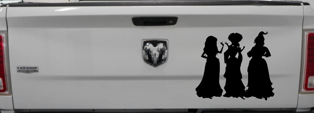 Sanderson Sisters Gothic Halloween Car or Truck Window Vinyl Decal Sticker (Black)