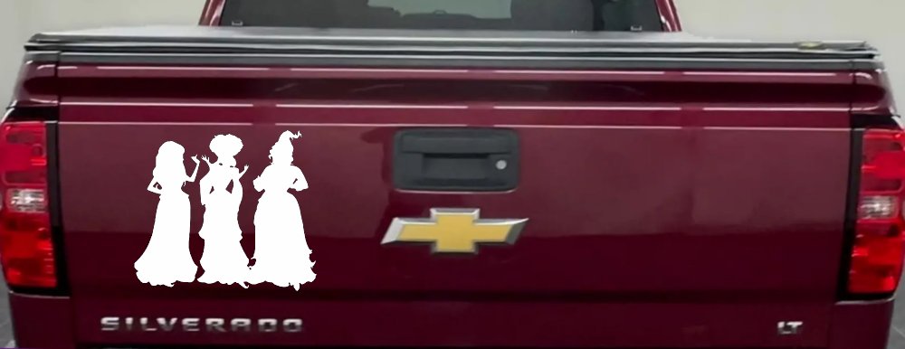 Sanderson Sisters Gothic Halloween Car or Truck Window Decal Sticker