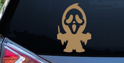 Baby Kid GhostFace Ghost Face Gothic Halloween Car or Truck Window Decal Sticker