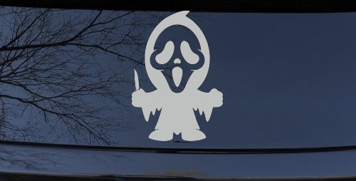 Baby Kid GhostFace Ghost Face Gothic Halloween Car or Truck Window Decal Sticker