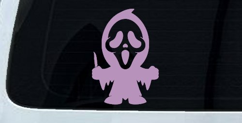 Baby Kid GhostFace Ghost Face Gothic Halloween Car or Truck Window Decal Sticker (Lilac)