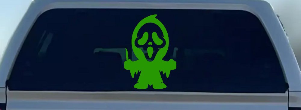 Baby Kid GhostFace Ghost Face Gothic Halloween Car or Truck Window Decal Sticker