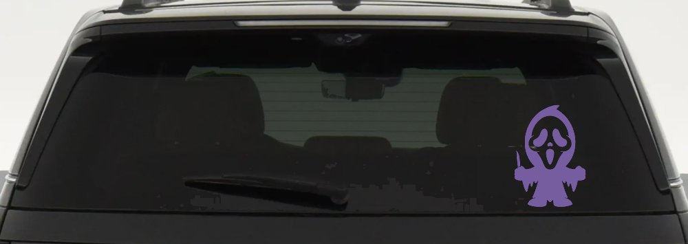 Baby Kid GhostFace Ghost Face Gothic Halloween Car or Truck Window Decal Sticker