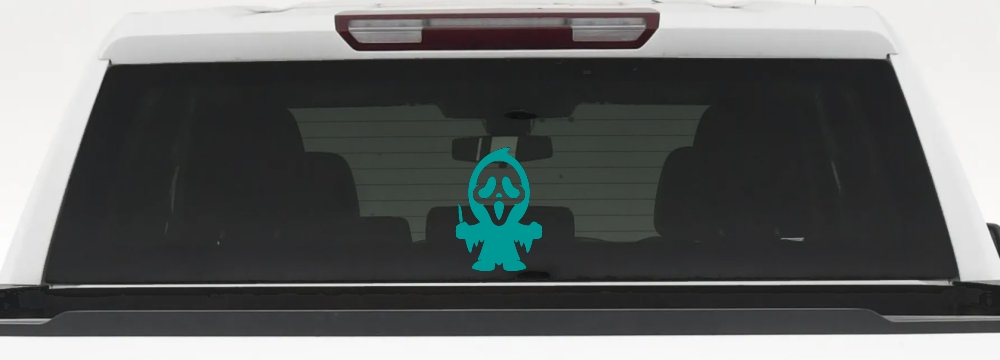 Baby Kid GhostFace Ghost Face Gothic Halloween Car or Truck Window Decal Sticker