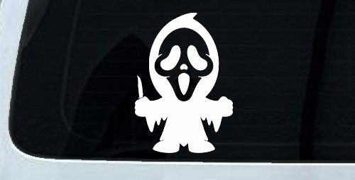 Baby Kid GhostFace Ghost Face Gothic Halloween Car or Truck Window Decal Sticker